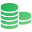 Ökonomische Nachhaltigkeit Icon Green Event Technology